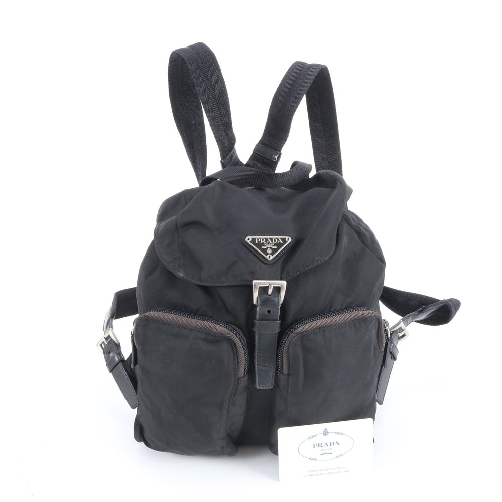 ■美品 プラダ テスート ナイロントライアングルロゴ B5885