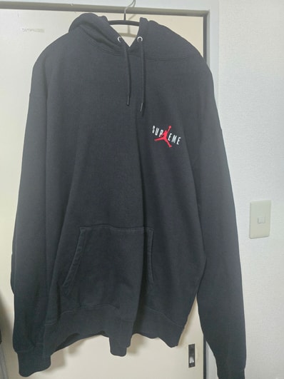 Supreme x Jordan Hooded Sweatshirt "Black"