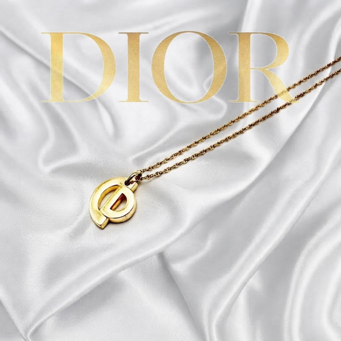 Dior CD Logo Necklace "Gold"