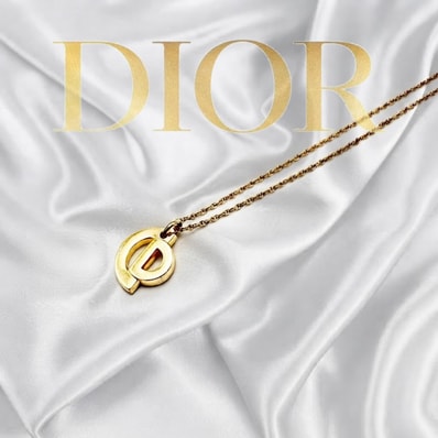Dior CD Logo Necklace "Gold"