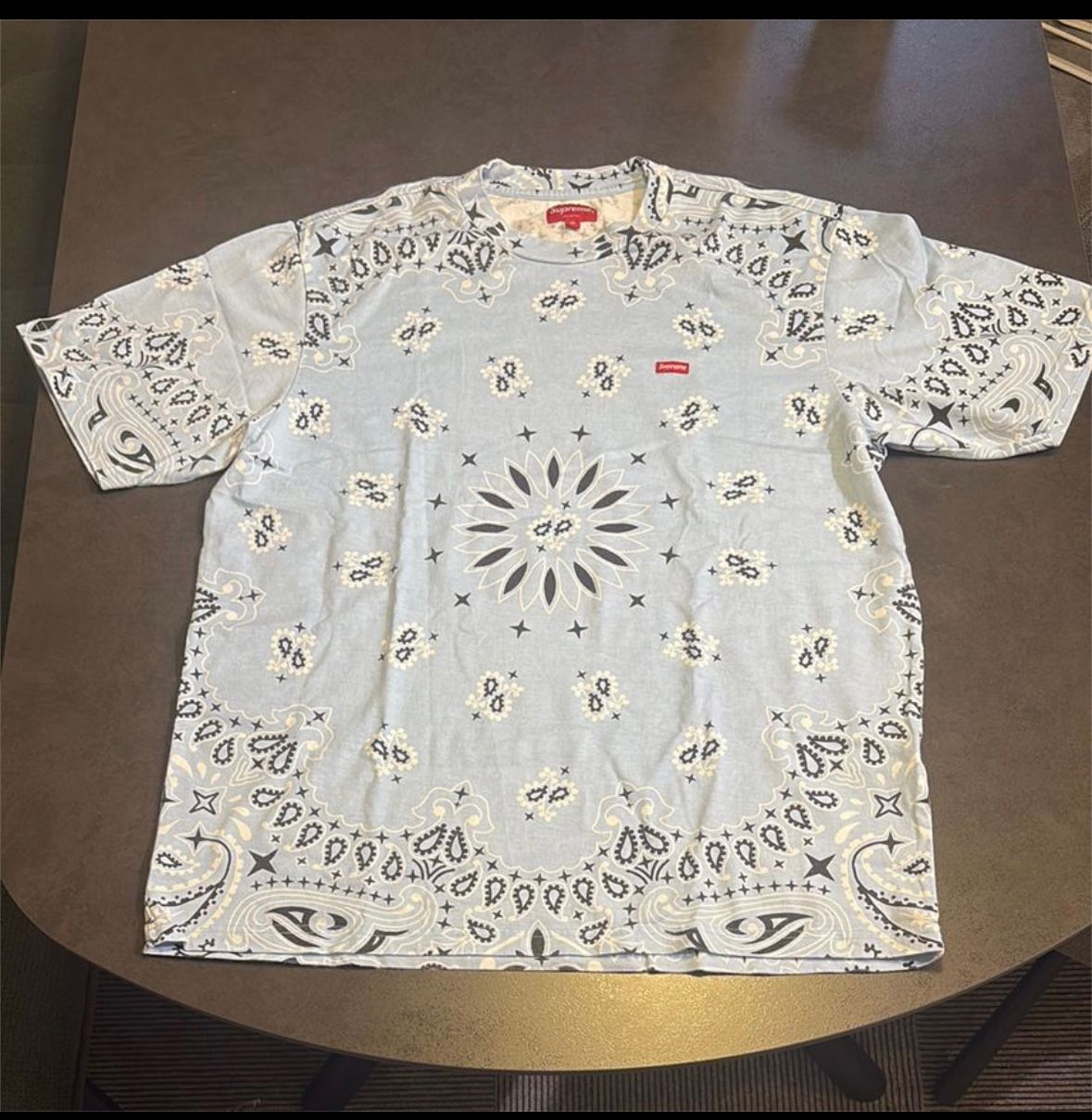 Supreme Small Box Tee "Bandana Blue"(21SS)