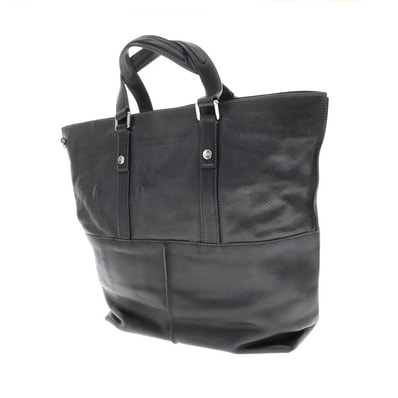 【中古】トッズ TOD'S レザー トートバッグ ブラック【W43xH35xD12】【ユニセックス】