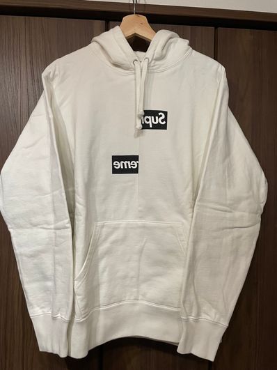 Supreme / Comme des Garçons SHIRT® Split Box Logo Hooded Sweatshirt "White"