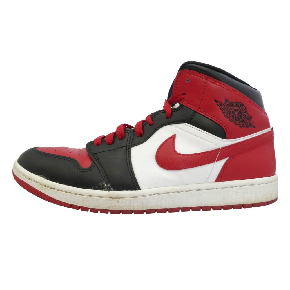 NIKE ナイキ BQ6472-079 Women's Air Jordan 1 Mid Bred Toe ウィメンズ エアジョーダン1 ミッド ブレッド トゥ ハイカットスニーカー マルチカラー系 29cm【中古】