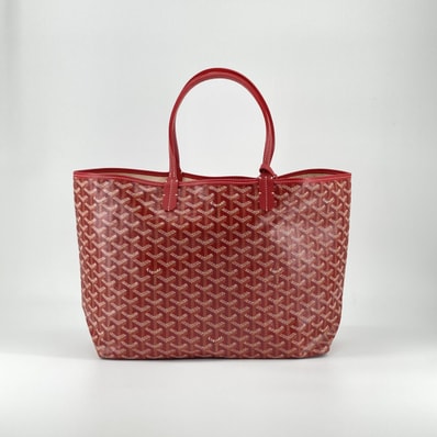GOYARD(ゴヤール) サンルイ PM リバーシブル シュヴロッシュカーフスキン / ゴヤールディンキャンバス トートバッグ レッド