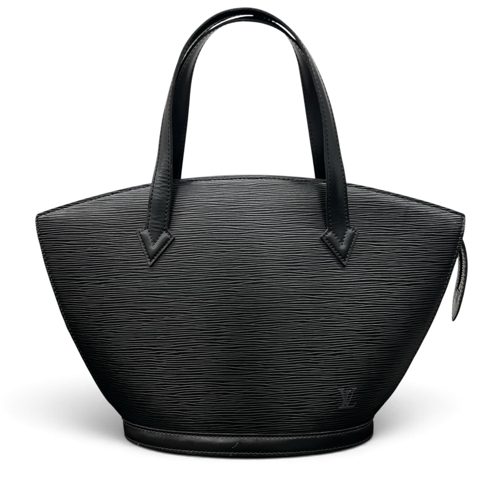 LOUIS VUITTON 美品 ルイヴィトン サンジャック エピ ノワール ハンドバッグ M40862 レザー VI0926 ブラック Y2K ヴィンテージ LV ABランク 中古 鑑定済 ヴィトンバッグ