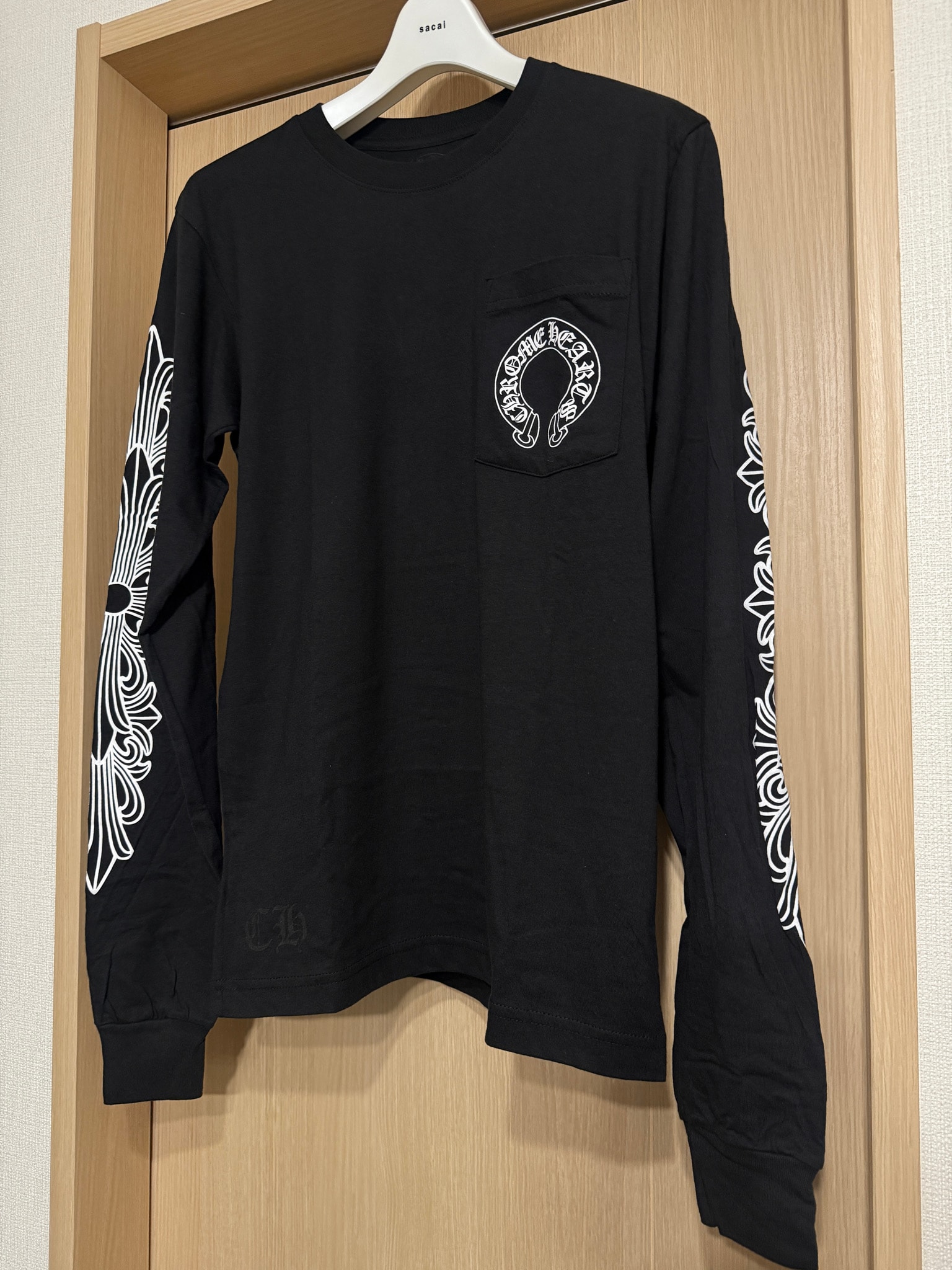Chrome Hearts Horseshoe Floral Cross L/S T-Shirt "Black"