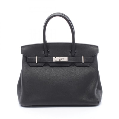 エルメス HERMES バーキン30 ハンドバッグ バッグ レザー トゴ トゴ ブラック(エルメス) A刻印(2017年製造) レディース ブラック系 【中古】