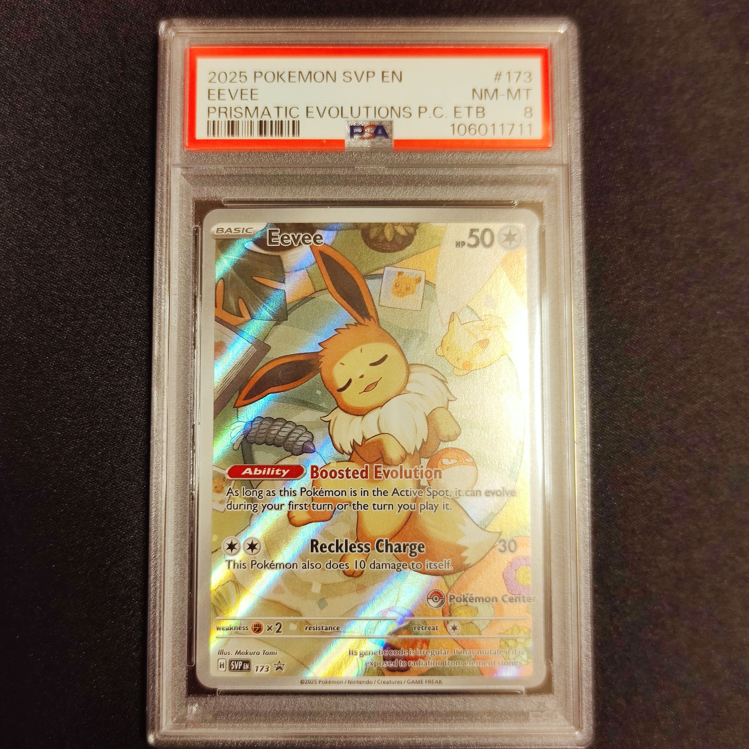 PSA8以下】イーブイ P [SVP EN 173]【英語版】(スカーレット