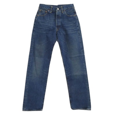Levi's リーバイス デニムパンツ 501-0099 90s USA製 バレンシア工場 555刻印 501XX 55年モデル デニム パンツ ジーンズ インディゴブルー系 W30【極上美品】【中古】