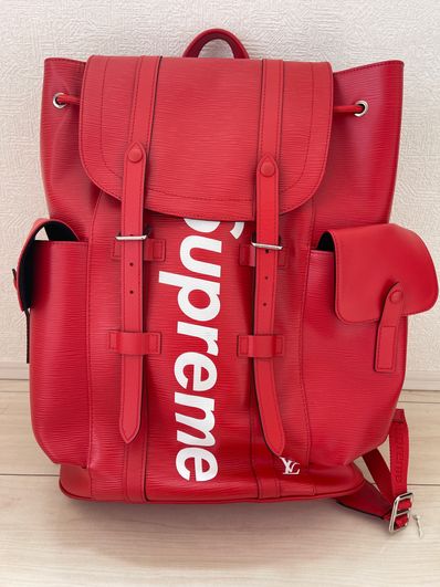 Supreme / Louis Vuitton Christopher Backpack "Red"