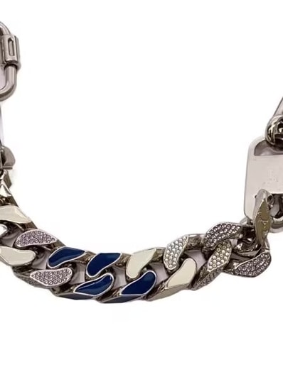 Louis Vuitton Collier Mix Chain Links Necklace "Silver"
