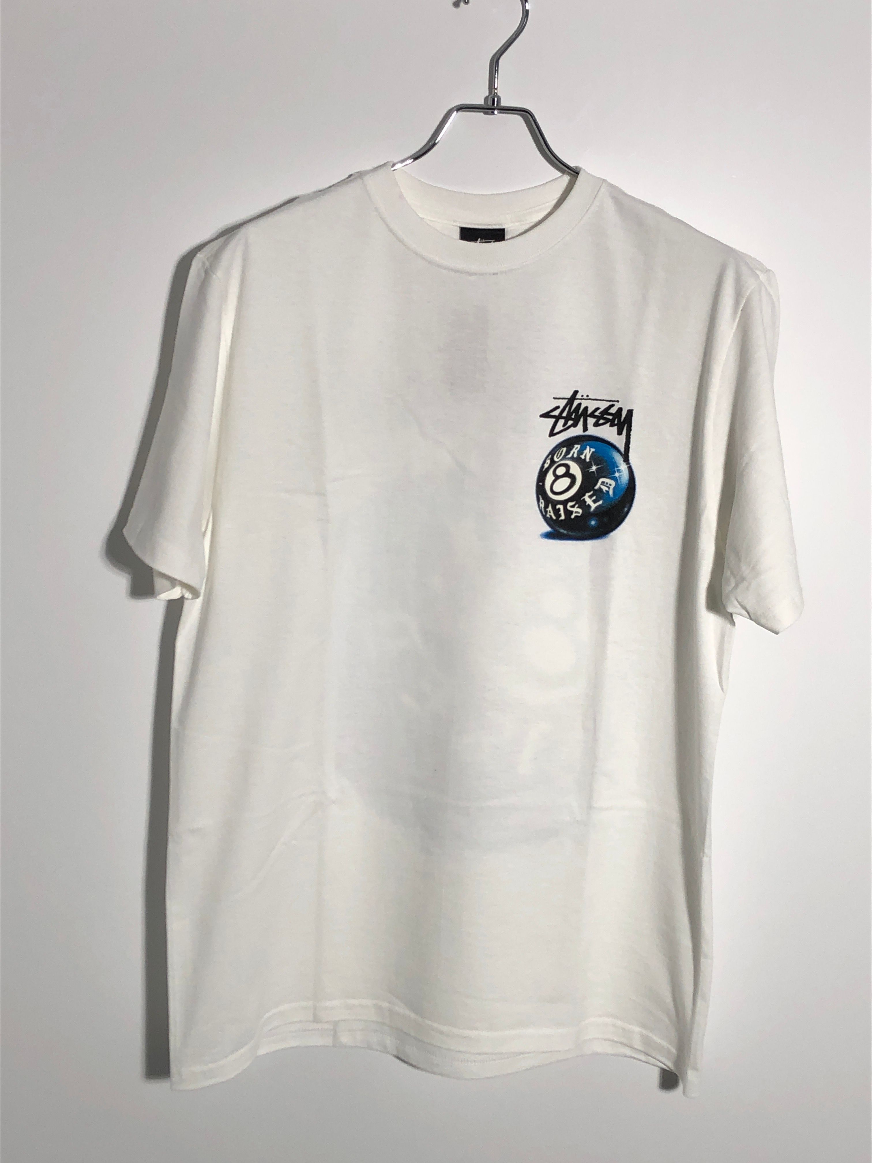 Stussy Born x Raised 8 Ball Tee "White"