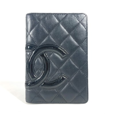 シャネル CHANEL CC ココマーク システム手帳 カンボンライン 手帳カバー ヴィンテージシャネル Vintage Chanel 手帳カバー レザー ブラック