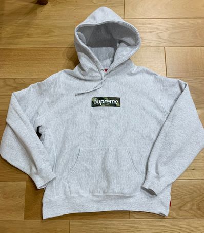 Supreme Box Logo Hooded Sweatshirt "Ash Grey" (23FW)