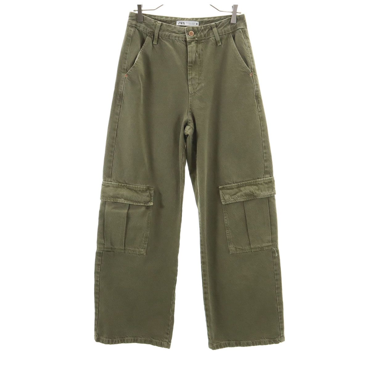 ZARA ザラ カーゴパンツ 4 カーキ