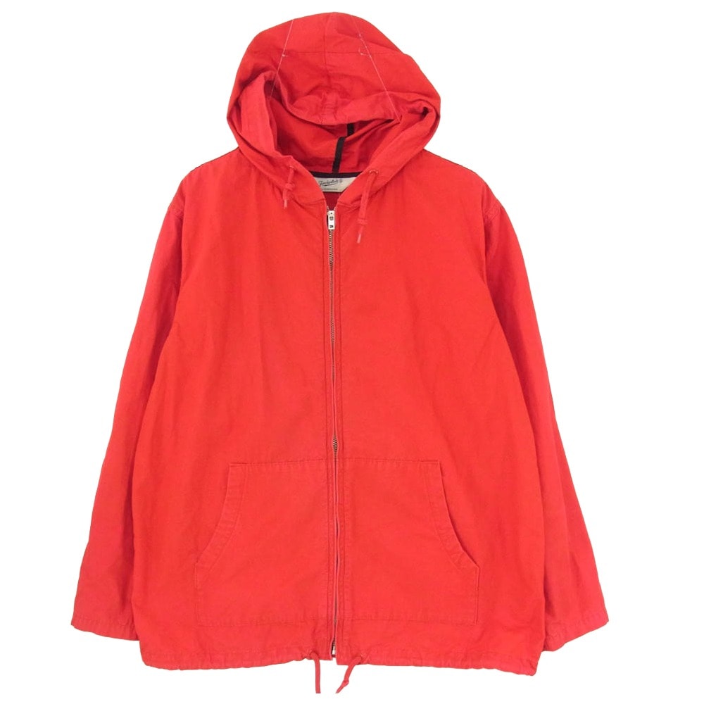 TENDERLOIN テンダーロイン T-STP PARKA コットン ジップアップ フーディ パーカー レッド系 S【中古】