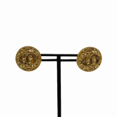 CHANEL シャネル ココマーク 04A ヴィンテージ イヤリング
ラウンド メタル ゴールド レディース
【中古】