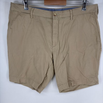 古着 ポロ・ラルフローレン POLO RALPH LAUREN ショートパンツ チノパン ワンポイントロゴ ジップ ショーツ w38 ベージュ系 メンズ