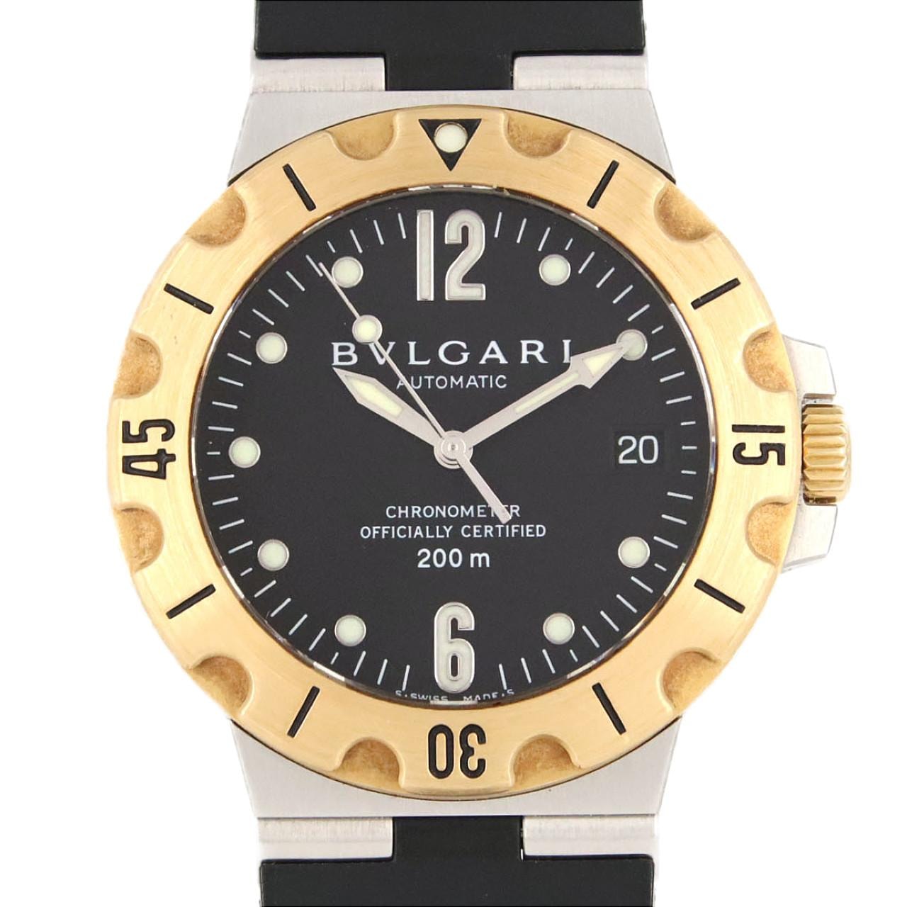 【ノーメンテナンス還元価格】ブルガリ ディアゴノスクーバ SD38SGVD SSxYG 自動巻