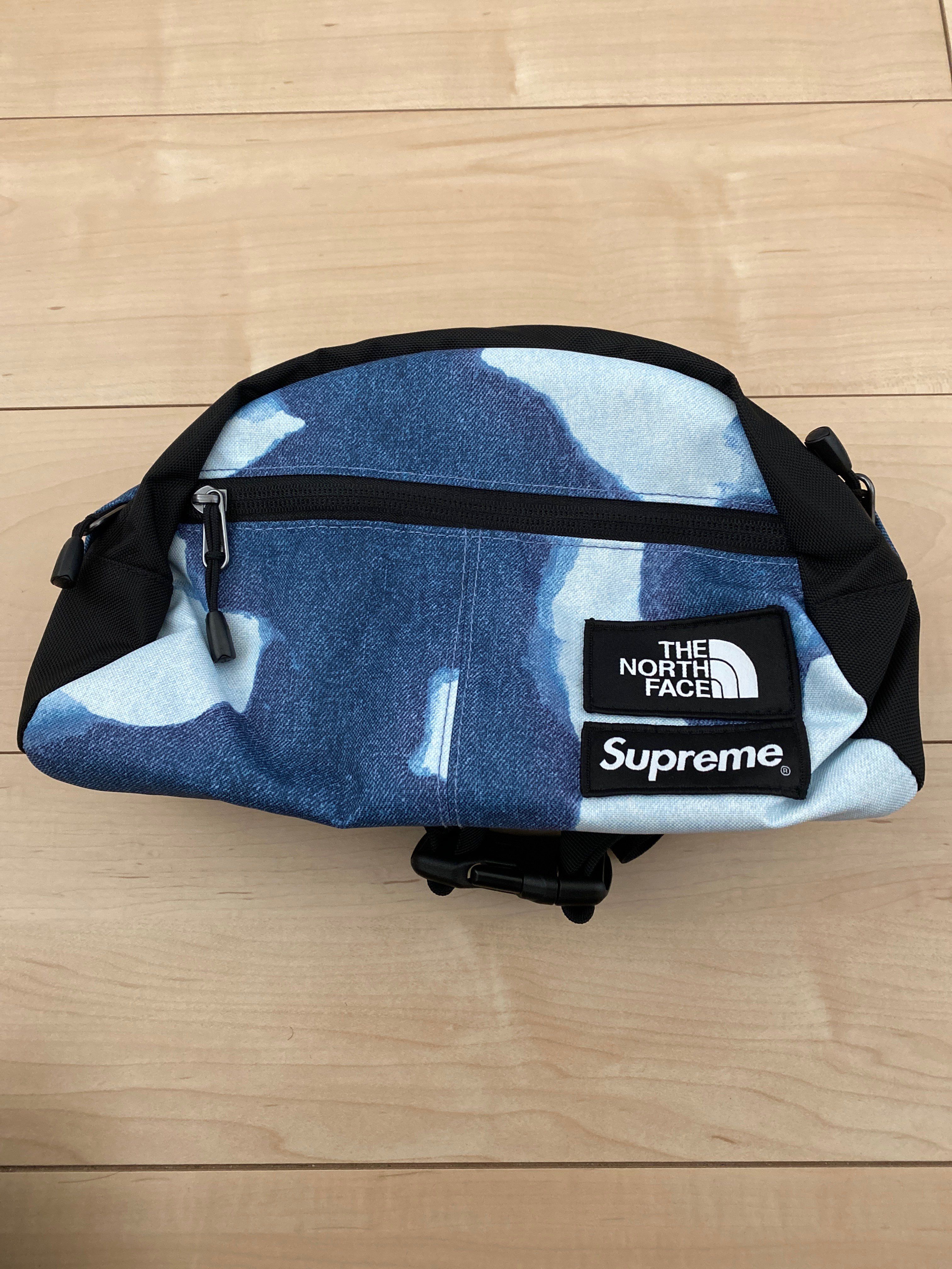 Supreme x The North Face Bleached Denim Print Roo II "Indigo"