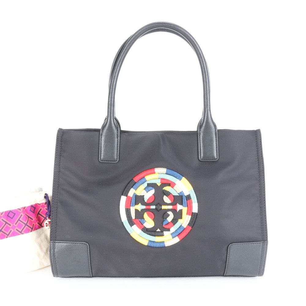 ■美品 トリーバーチ エラトート バッグ レザー×ナイロン