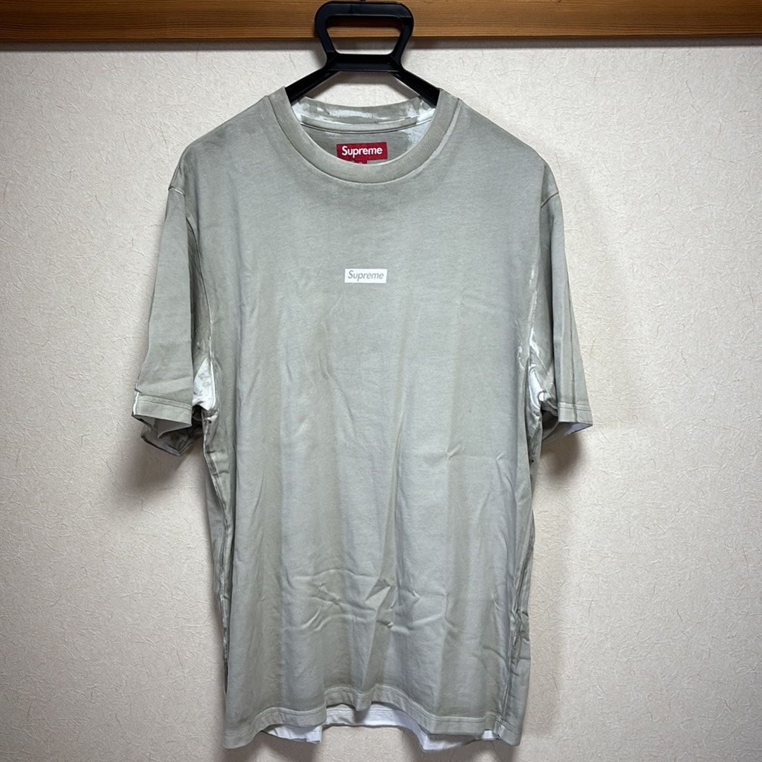 Supreme Overprint Small Box S/S Top "Grey"
