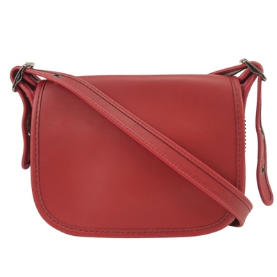 【中古】 コーチ ショルダーバッグ 57731 レザー レッド 斜め掛け ポシェット レディース 女性 COACH