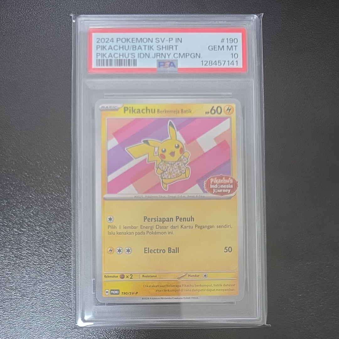 PSA10】バティックシャツを着たピカチュウ (フラワーピカチュウ柄) P