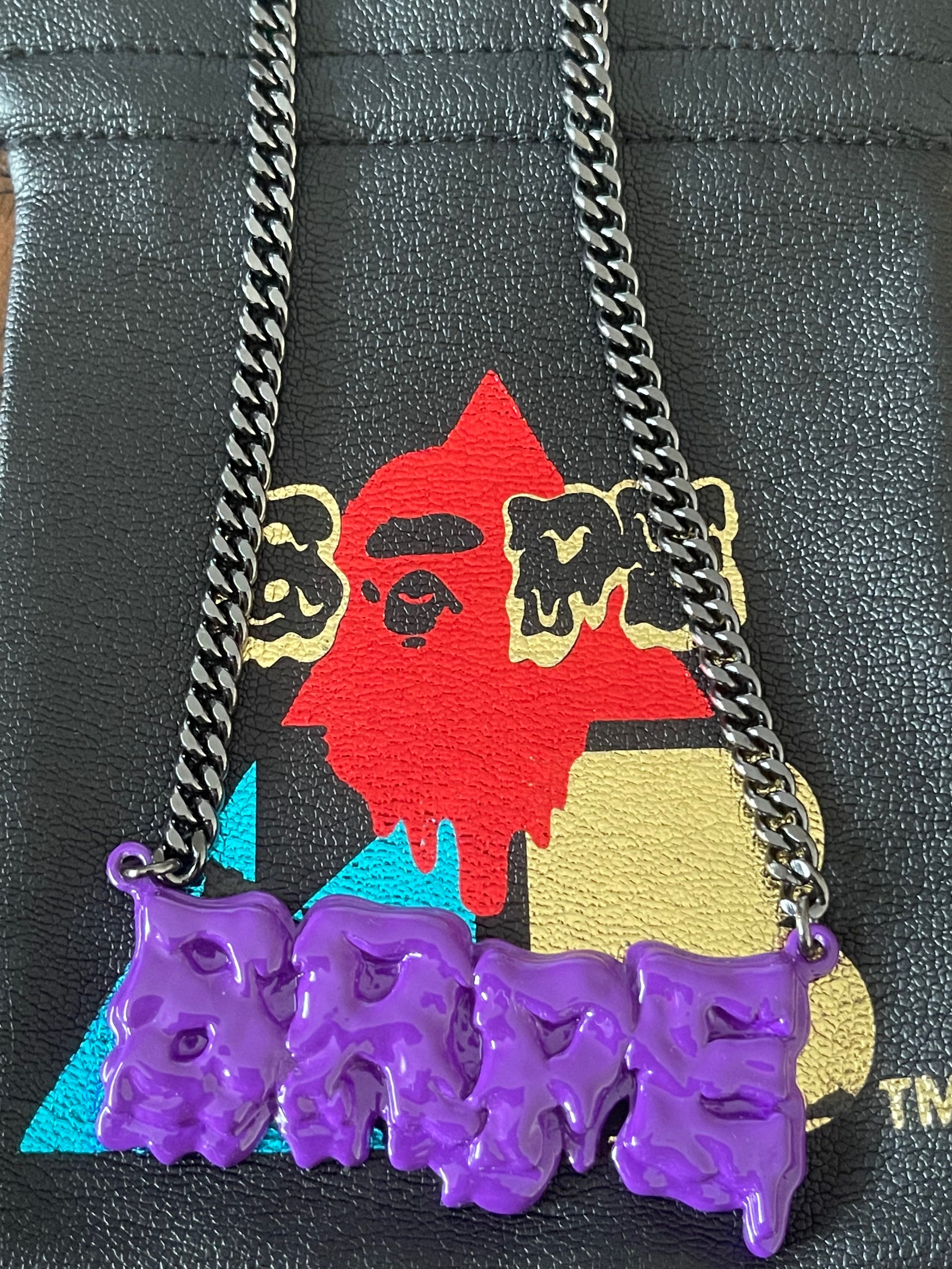 AMBUSH × A BATHING APE ネックレス パープル