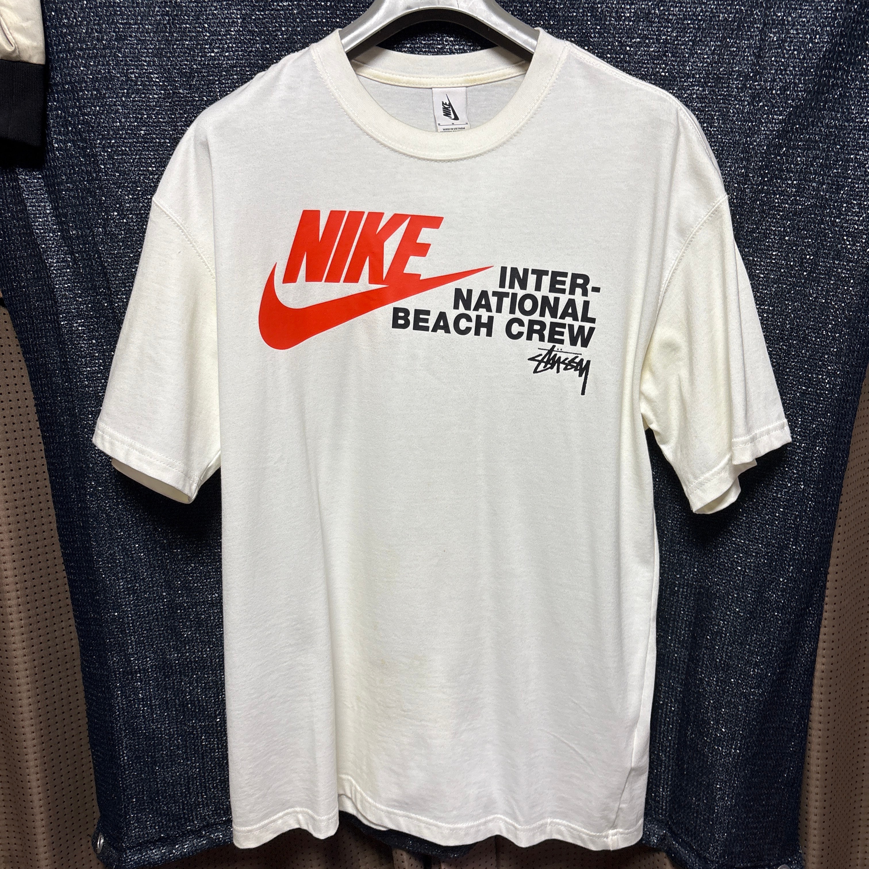 Nike x Stussy International Beach Crew T-Shirt "White"