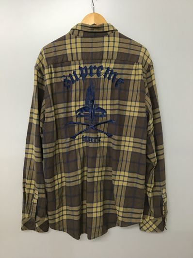 Supreme x HYSTERIC GLAMOUR Plaid Flannel Shirt "Tan"