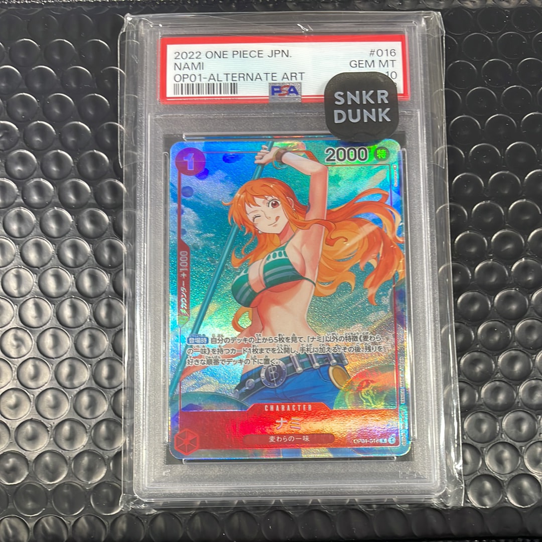 PSA10】ナミ R-P [OP01-016] (ブースターパック ロマンスドーン) 1枚の