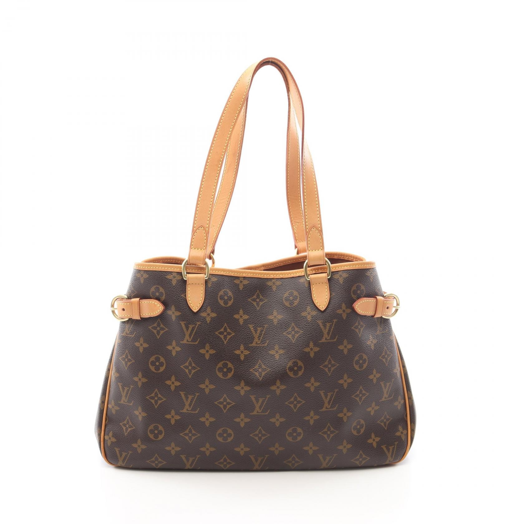 ルイ・ヴィトン LOUIS VUITTON バティニョール オリゾンタル ショルダーバッグ バッグ PVCコーティングキャンバス レザー モノグラム レディース ブラウン系 M51154 【中古】