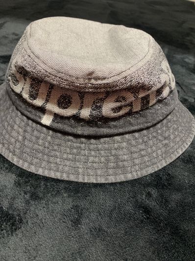 Supreme Fade Jacquard Denim Crusher "Black"
