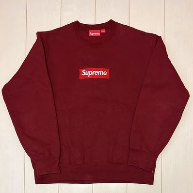 Supreme Box Logo Crewneck "Cardinal" (22FW)