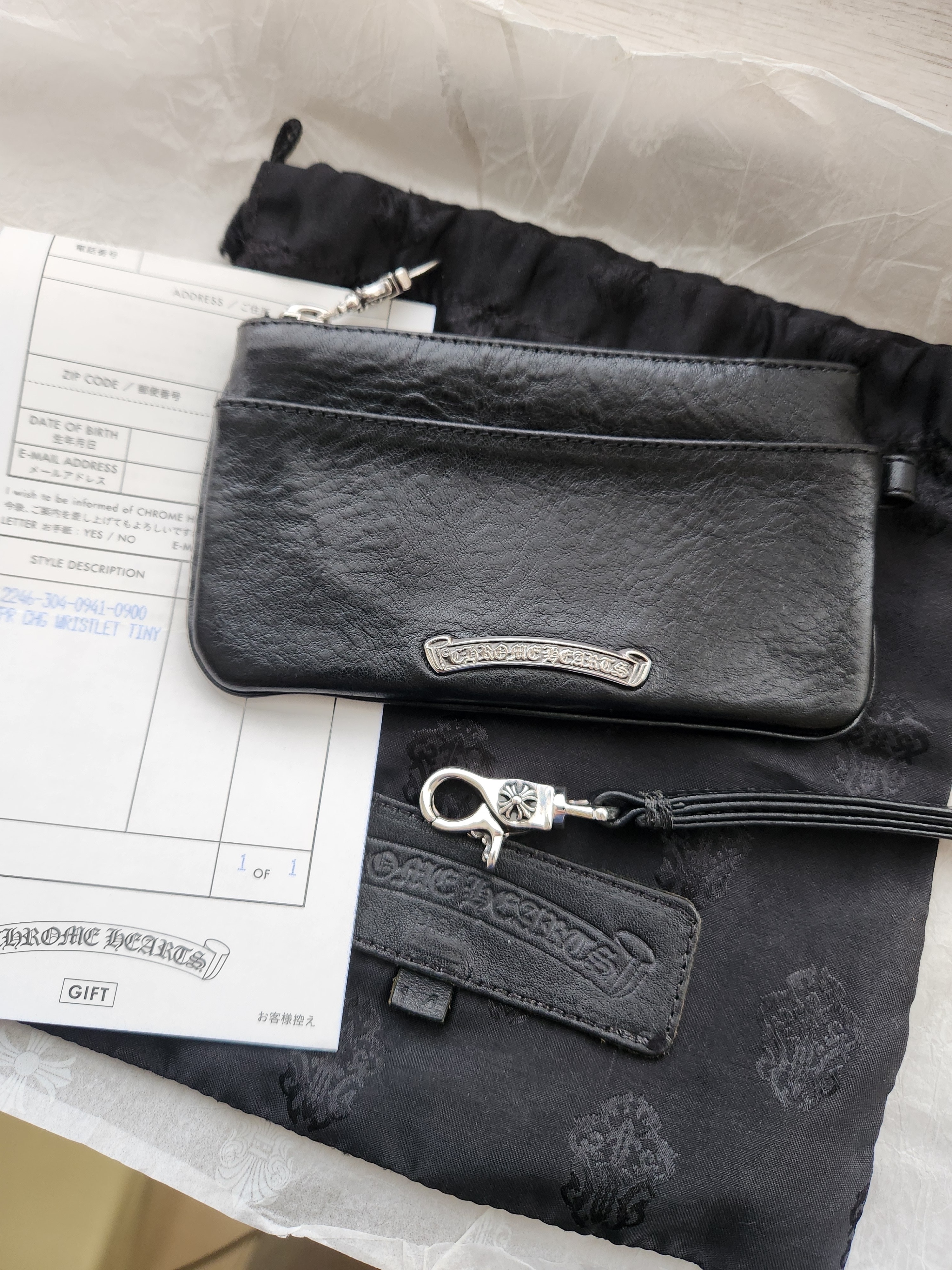 Chrome Hearts Zipper Change Perth Tiny W / Ristraping "Black"