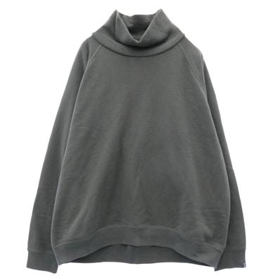 GRAPHPAPER グラフペーパー スウェット 23AW GU233-70264B x LOOPWHEELER ループウィラー High Neck Sweat ハイネック スウェット トレーナー ダークグレー系 1【中古】