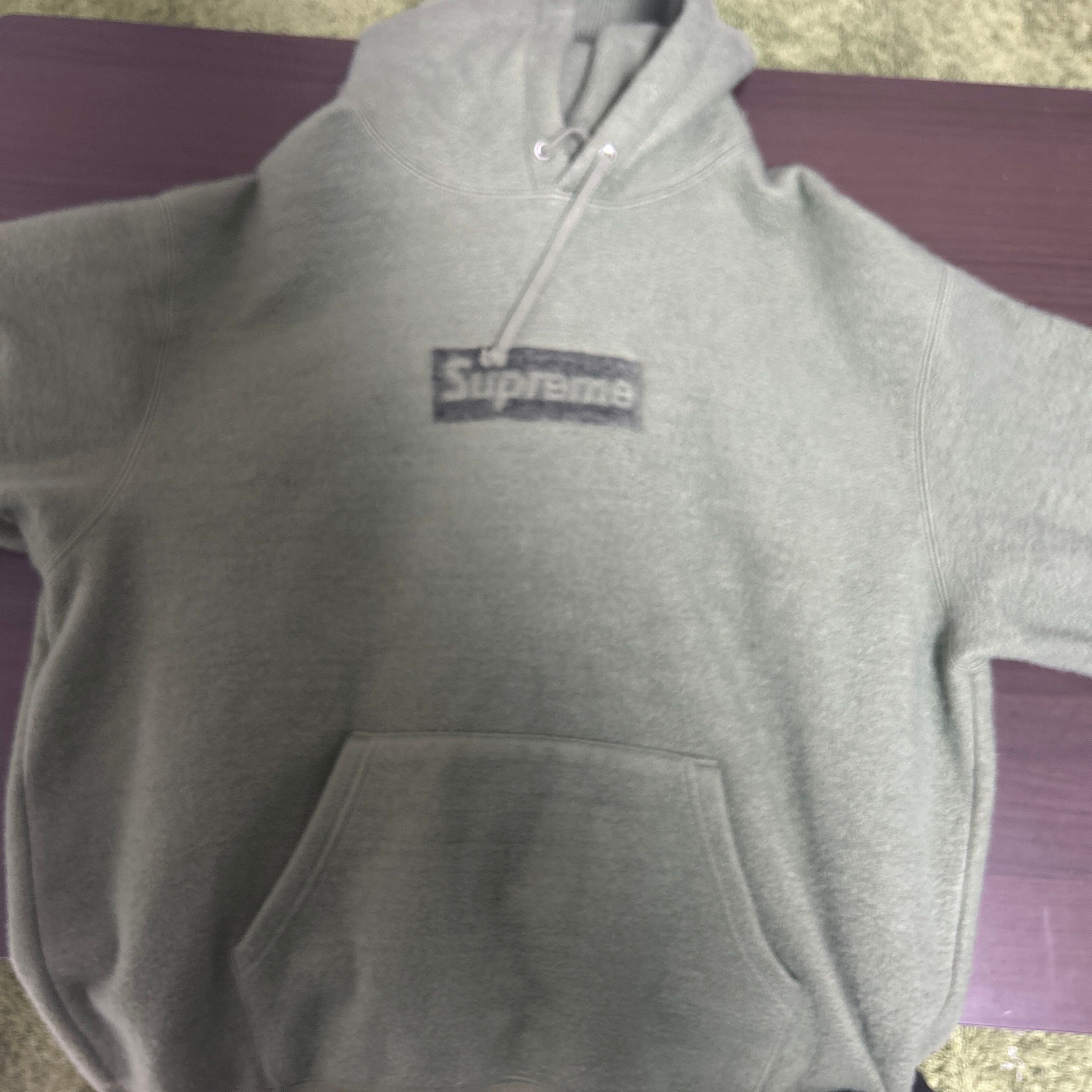 Supreme Inside Out Box Logo Hooded Sweatshirt "Light Olive"