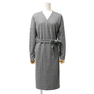 MAX MARA マックスマーラ ワンピース サイズM WEEKEND グレンチェック柄 カシュクール ストレッチ ブランド古着【中古】20260129/RA7384