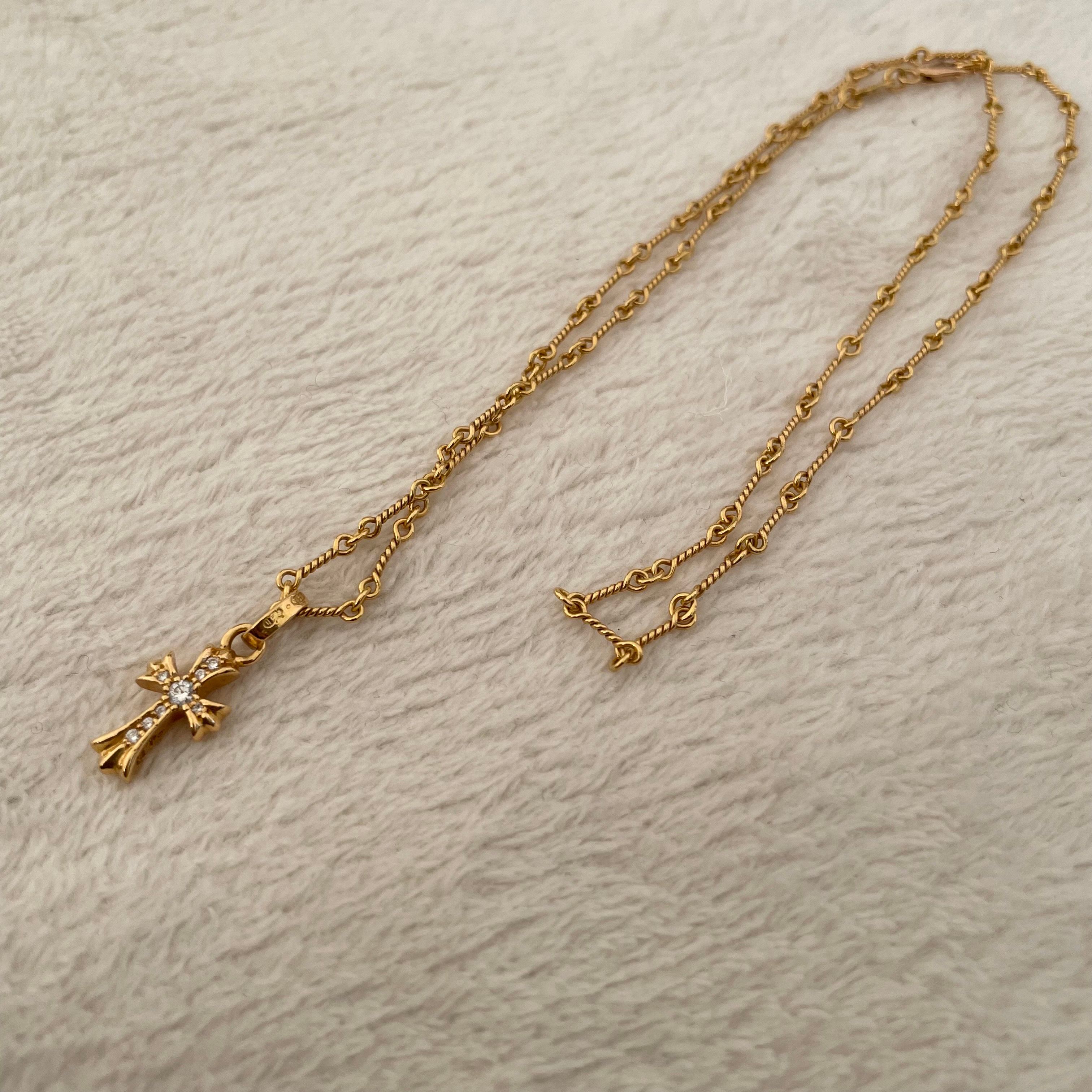 Chrome Hearts 22K Twist Chain Necklace "Yellow Gold"