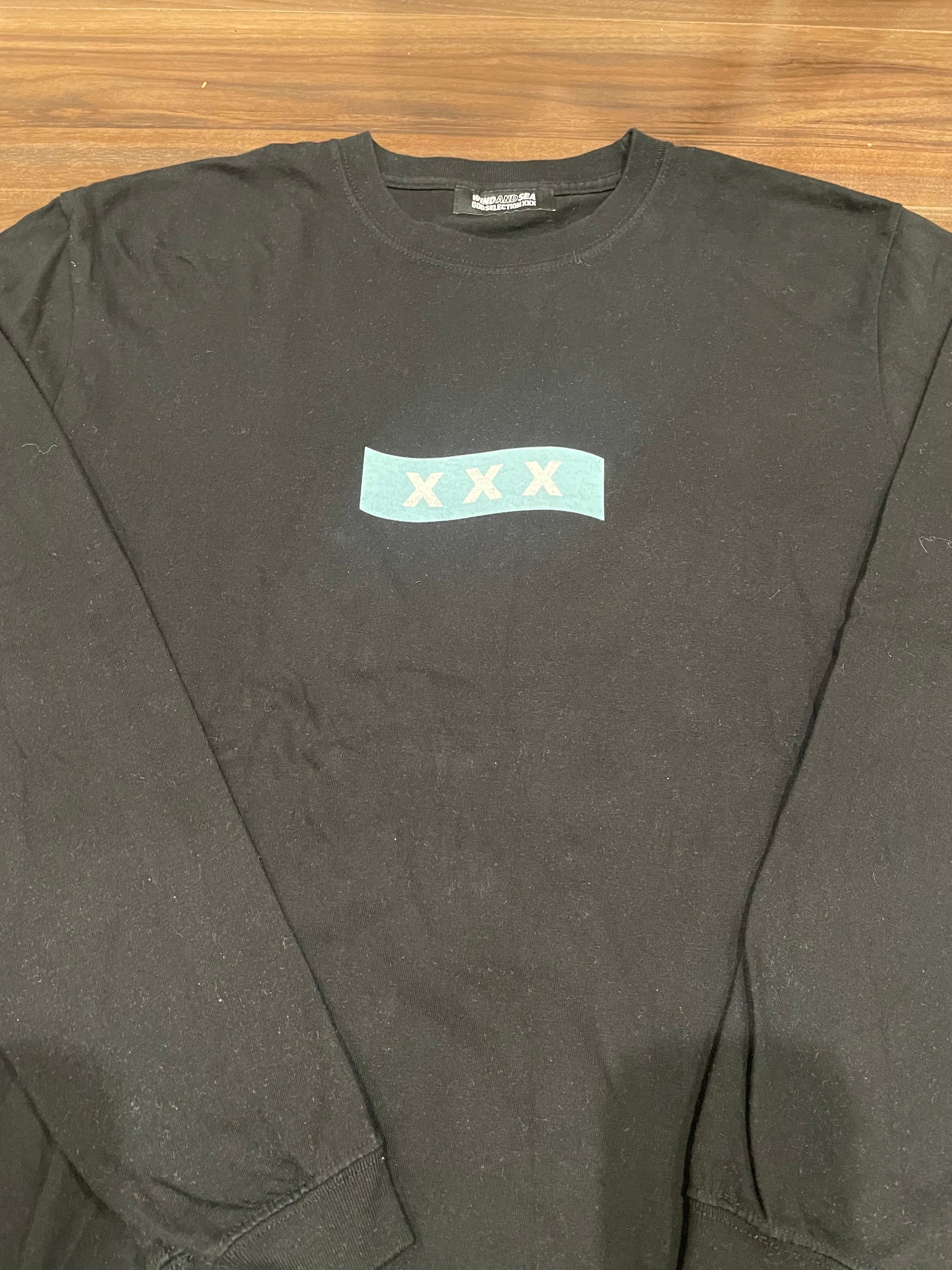 ウィンダンシー x ゴッドセレクショントリプルエックス (WDS) L/S Tシャツ "ブラック"