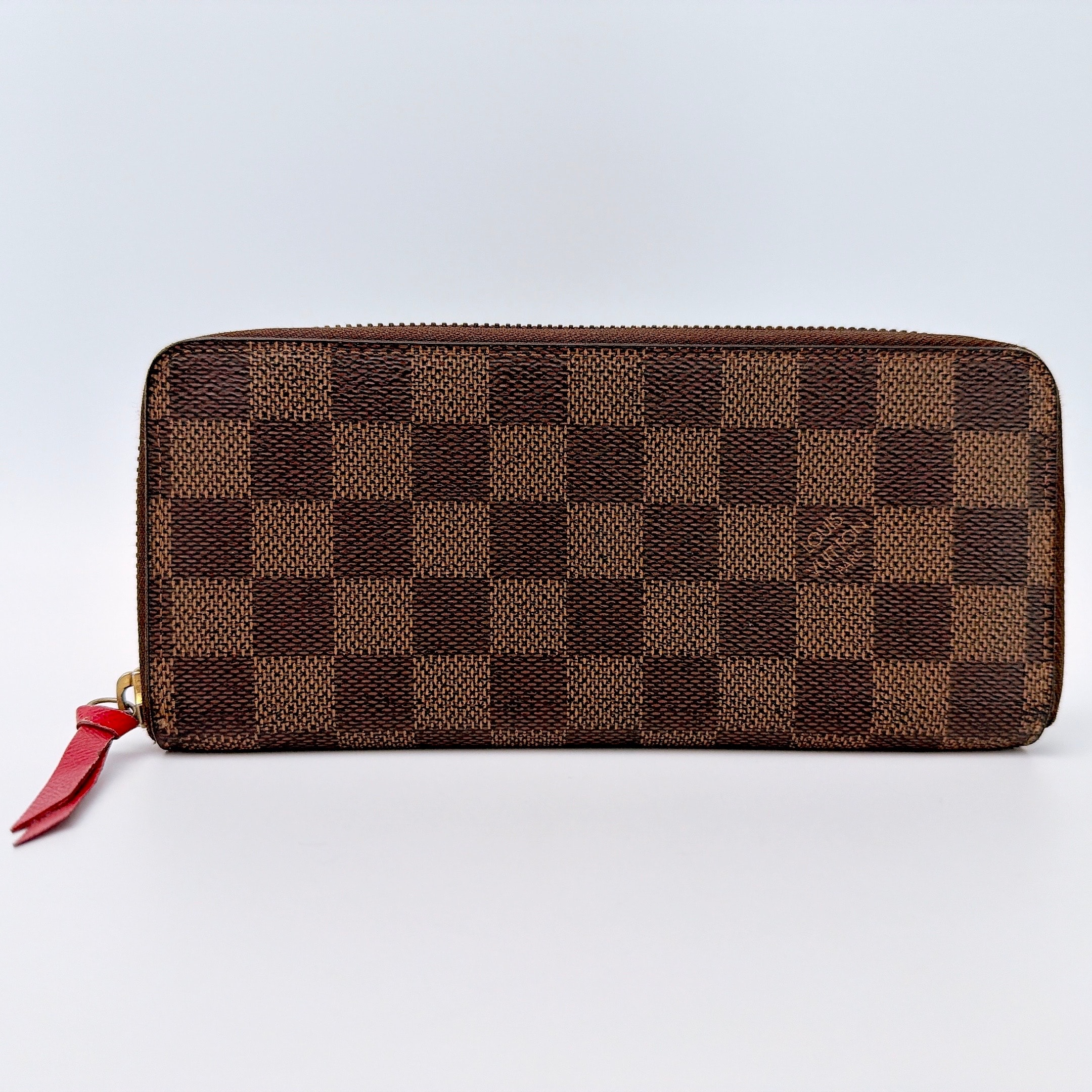 Louis Vuitton Clemence Wallet Damier Ebene "Cerise"