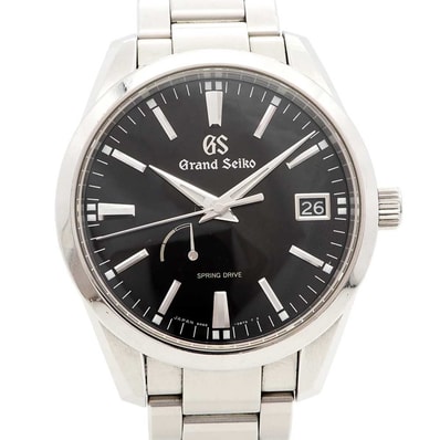【6wdc0234】セイコー グランドセイコー SBGA301/9R65-0BM0 黒文字盤【中古】腕時計 メンズ