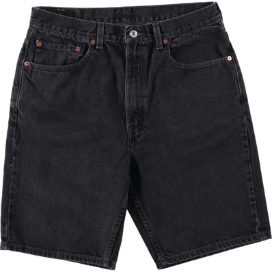 古着 リーバイス Levi's 505 ブラックデニムショーツ ショートパンツ メンズw33相当/eaa620255