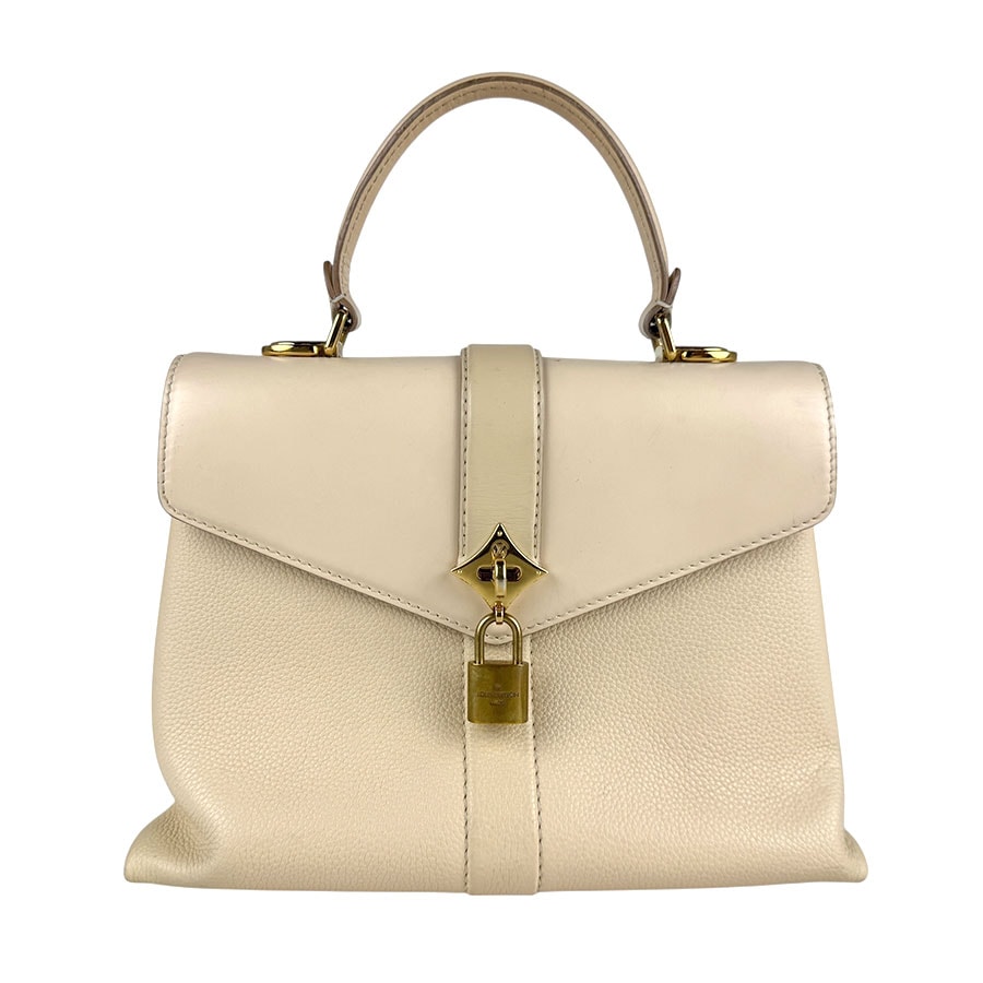 ルイ ヴィトン LOUIS VUITTON ハンドバッグ ショルダーバッグ ローズ デ ヴァンPM レザー ライトベージュ ゴールド レディース M53822【中古】 z7469