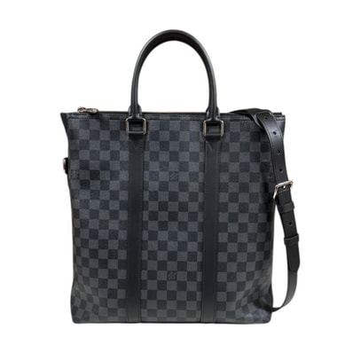 ルイヴィトン アントン トート ダミエグラフィット ショルダーバッグ ダミエグラフィットキャンバス N40000 ブラック メンズ LOUIS VUITTON 中古