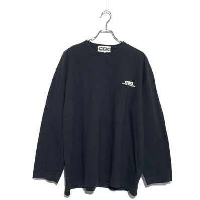 COMME des GARCONS CDG Oversized Long Sleeve T-Shirt Small Logo "Black"