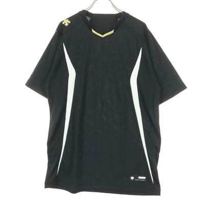 美品 DESCENTE デサント 野球 半袖 シャツ L ブラック