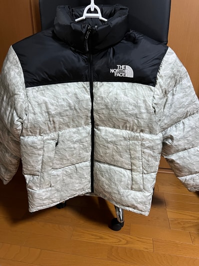 Supreme x The North Face Nuptse Jacket "White Paper Print"